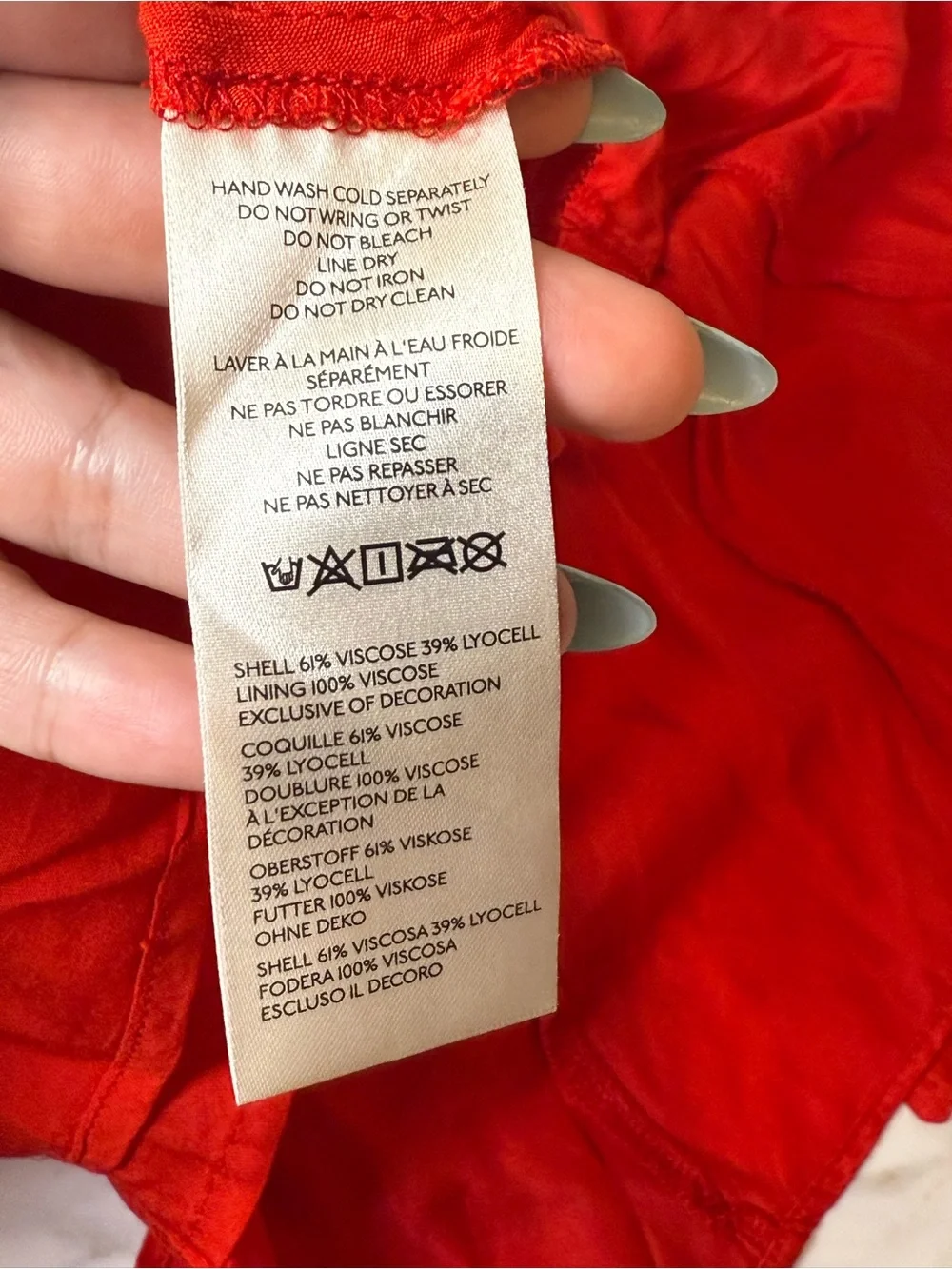 Free people red beaded fairy core dress